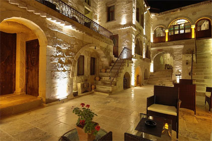 Cave hotels in Cappadocia, Turkey
